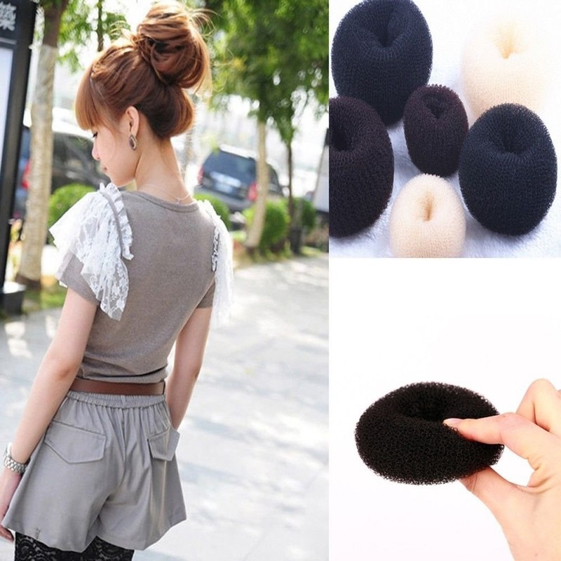 Black/Brown/Blonde fashion hair bun ring donut doughnut shaper styler S/M/L