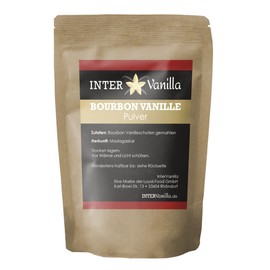 InterVanilla Bourbon vanilla powder 50g, vanilla ground from real bourbon vanilla. Vanilla powder from Madagascar without additives
