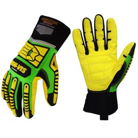 Seibertron HIGH-VIS SDXC5 Mechanics Cut5 Impact Cut Puncture Resistant Gloves Oil and Gas/Oilfield Safety Gloves CE EN388 4543 M