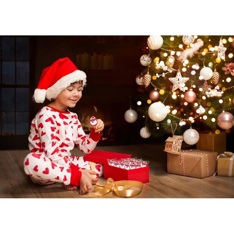 Fruidles Christmas Santa Clause Tattoo Lollipop, Mixed Fruit Flavor, Made