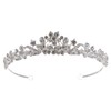 FRCOLOR Crystal Wedding Tiara for Bride,Elegant Rhinestone Bridal Flower Tiara