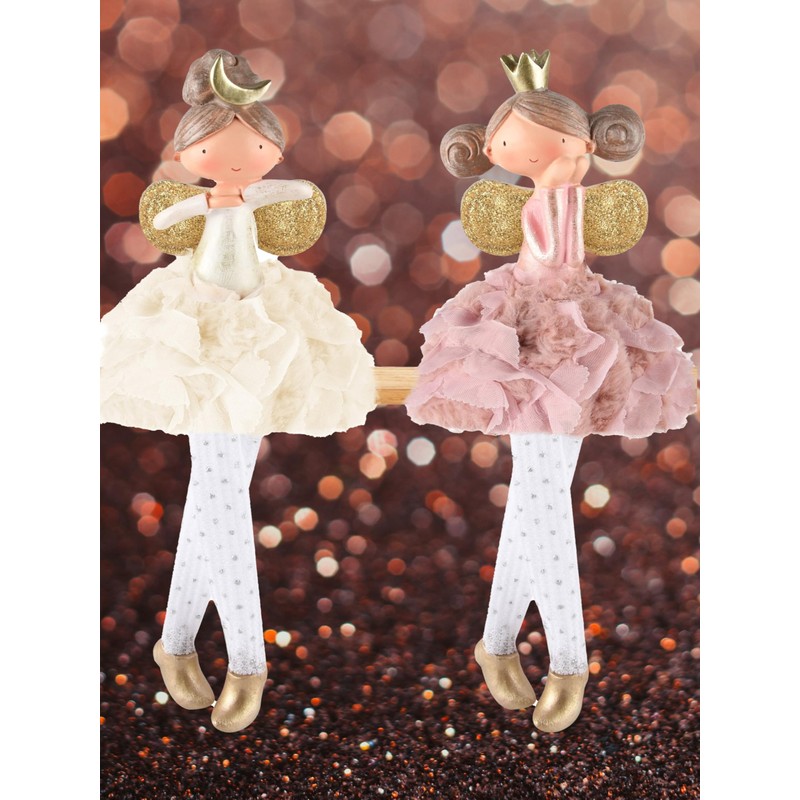 Pommerntraum ® Set of 2 decorative figures, Christmas decoration, edge