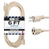 Iron Forge Tools 6 Ft Beige Extension Cord Indoor Outdoor,16/3