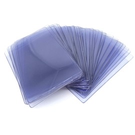 docsmagic.de Toploader Premium Black Border, 55, 75, 100, 130, 180, pt 4 x 6, 5 x 7, 6 x 9, 8 x 10, Clear