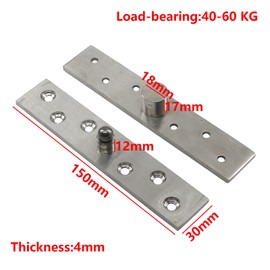 150mm Door Pivot Hinge Stainless Steel Up Down Shaft Hinge (2 Pieces)