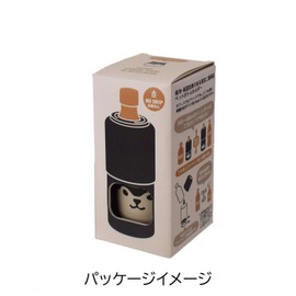 Sabu Muumu 402722 Stainless Steel Thermoplastic Bottle Holder, Kuromameshiba