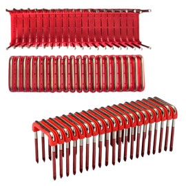 600 Staples/Box, MNM1-600 1" Insulated Cable Staples Replacement, Fit for M12 Cable Stapler Gun (2448-20), to Securely Fasten NM-B & Low-Voltage Cables to Wood Surfaces