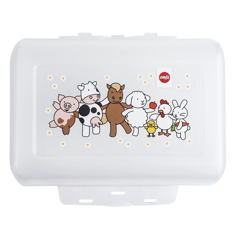 Emsa 513791 Variabolo Farm Family kids snack or lunch box