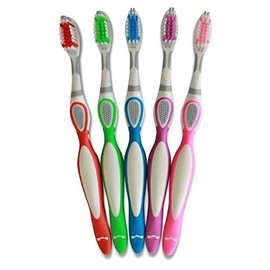 Tess Oral Health 37705C Silver Grip Toothbrush (1 Dozen)
