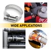 9 PCS Car Stainless Steel Hose Clamps, Small Metal Hose
