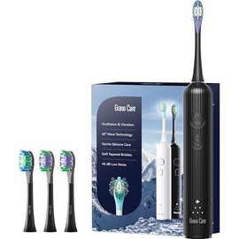 Wave - Cepillo de dientes eléctrico de oscilación y vibración, cepillo de dientes eléctrico sónico para adultos con 4 cerdas DuPont, resistente al agu