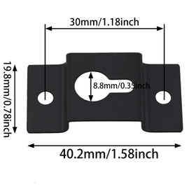 ZZHXSM Hanging Speaker Bracket 4pcs Surround Speaker Wall Hanging Piece Hanger Plate Connectors with Mounting Screws