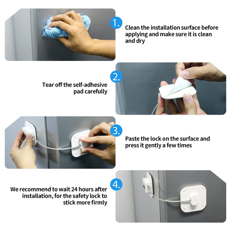 Yosemy Child Safety Cabinet Lock Fridge Lock with Digital Password