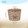 HARFINGTON 50Pcs Paper Baking Cups Small Brown Kraft Paper Muffins