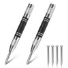 Automatic Center Punch,2 Pack Heavy Duty Spring Loaded Center Punch,Heavy