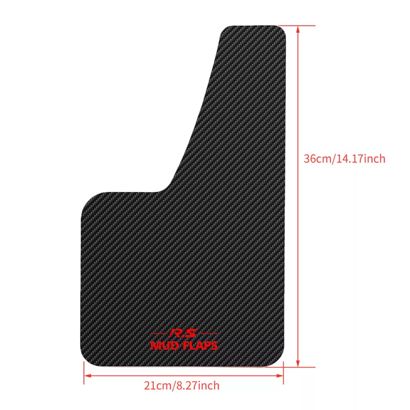Xukey 4X Carbon Fiber Effect Universal Splash Guards Mud Flaps