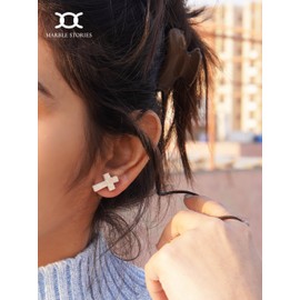 Marble Stories Marble Stud Earrings for Women Small Earrings for Women Fashion Women Jewelry Stud Earrings, One size, marble, No Gemstone