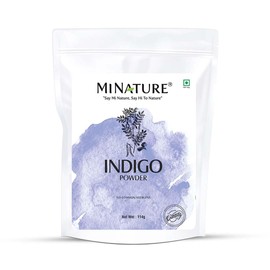 Polvo de índigo natural – 114 g (4 oz) – Indigofera Tinctoria, Rajasthani Indigo Powder para tinte de cabello, color natural del cabello por mi naturaleza