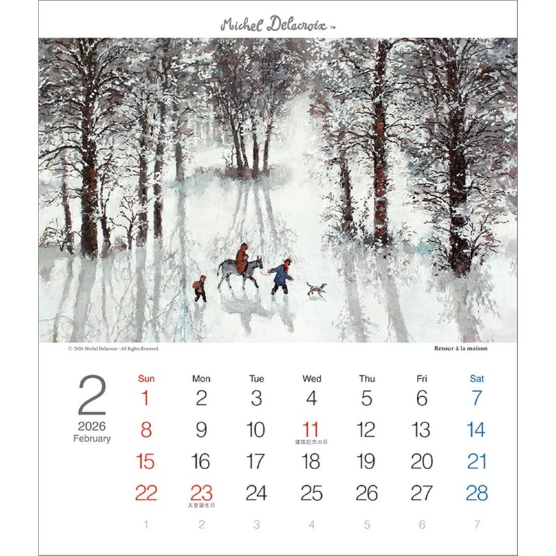 Michelle Drakroix TD-30308 2026 Tabletop Calendar CL26-1053