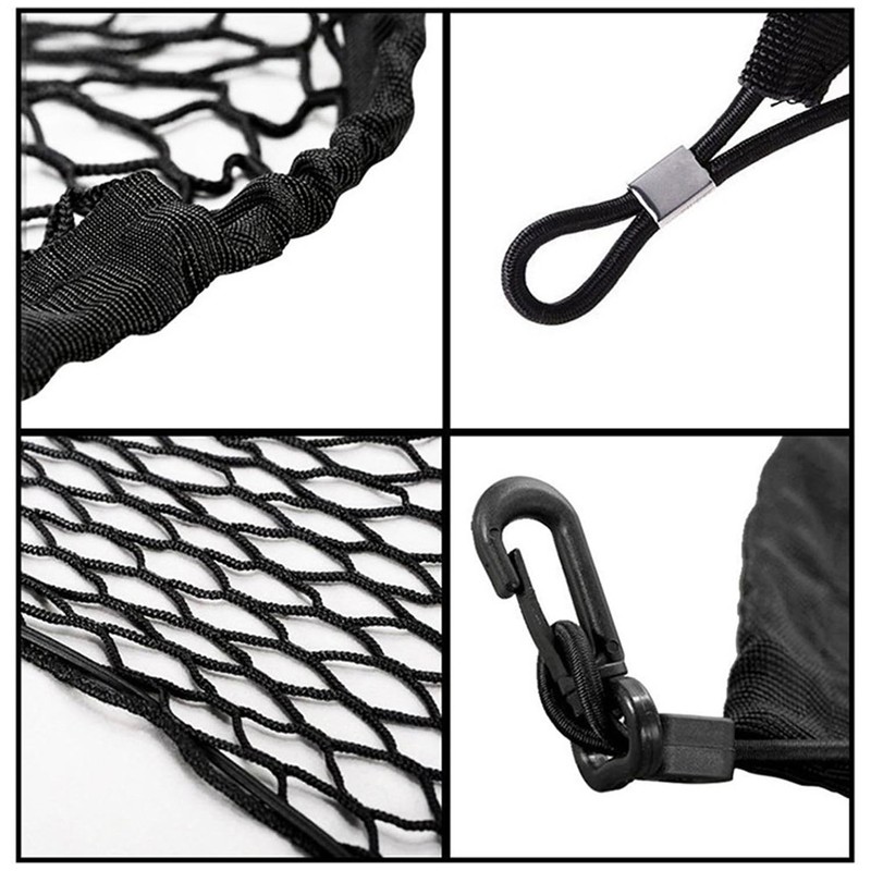 Car Rear Cargo Net, Adjustable Elastic Storage Organizer Net, Trunk