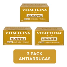 3pack Crema Facial Aclaradora Despigmentante Vitacilina 100g
