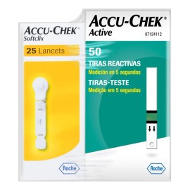 50 Tiras Reactivas Active + 25 Lancetas Softclix Gratis