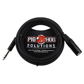 Pig Hog PX-TMXM25 1/4" TRS to XLR Balance Adaptor Cable, 25 Feet
