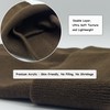 Gorro unisex de punto suave y cálido, con puños, para