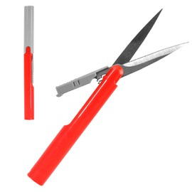 BambooMN Penblade Portable Pen-Style Pocket Seam Ripper Travel Scissors - Red - 1 Pair