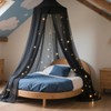 Henrrida Bed Canopy for Girls,With Glowing Stars, Bed Canopy Princess