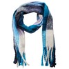 Cecil Women's Checked Scarf, dark navy blue