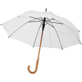 Automatic Umbrella with Wooden Handle / Colour: White, White, Medium