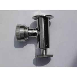 Sight Level Glass Gauge Upper Valve Stainless Steel 304 with Tri Clamp Fittings