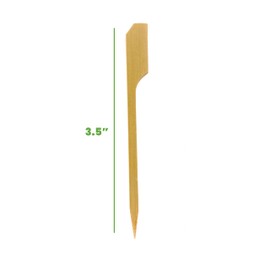 Comfy Package [Case of 5000] 3.5 inch Wooden Paddle Picks, Bamboo Skewers - Toothpicks For Cocktails, Grilling, Appetizers, Fruits, Barbeque and Sandwiches