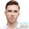 WEMOOTANTS Large Bifocal Reading Glasses Men Blue Light Blocking Readers