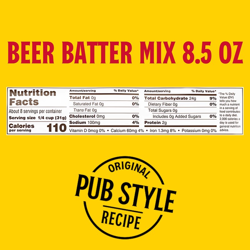 Louisiana Seasoned Beer Batter Mix 8.5 oz - 2 Pack