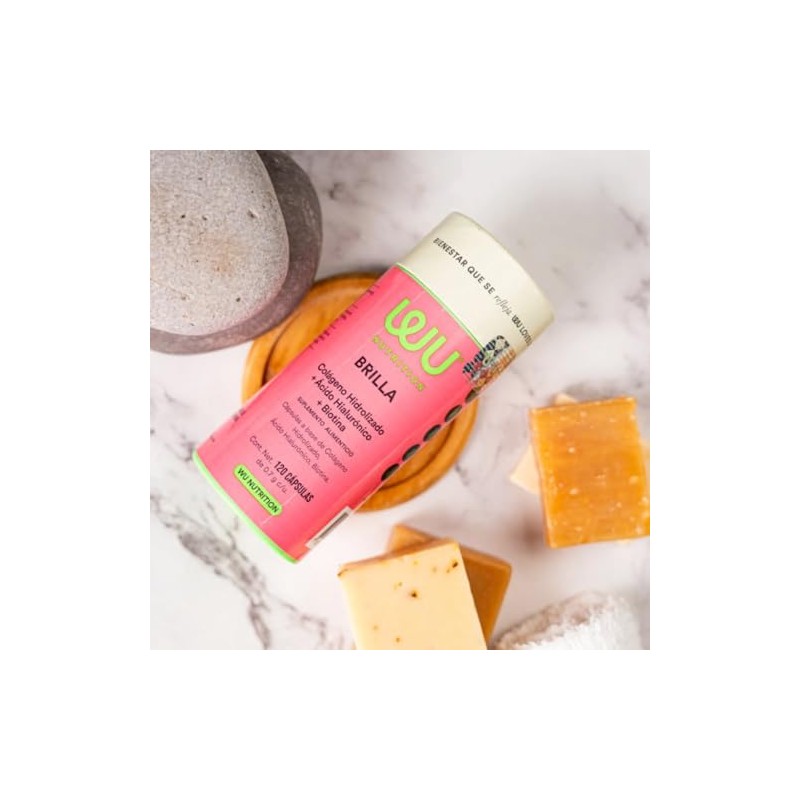 WU Nutrition BRILLA - Colágeno Hidrolizado con Biotina y Ácido