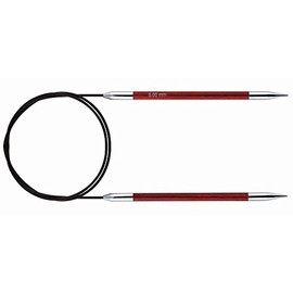 KnitPro KP29117 Royale: Knitting Pins: Circular: Fixed: 100cm x 5.00mm, Birchwood, brass, Multi-Colour, 5mm