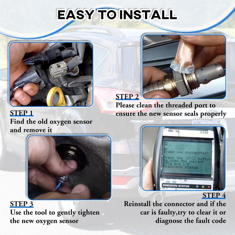 LSU 4.9 Lambda Wideband O2 Oxygen Sensor Kit Compatible with