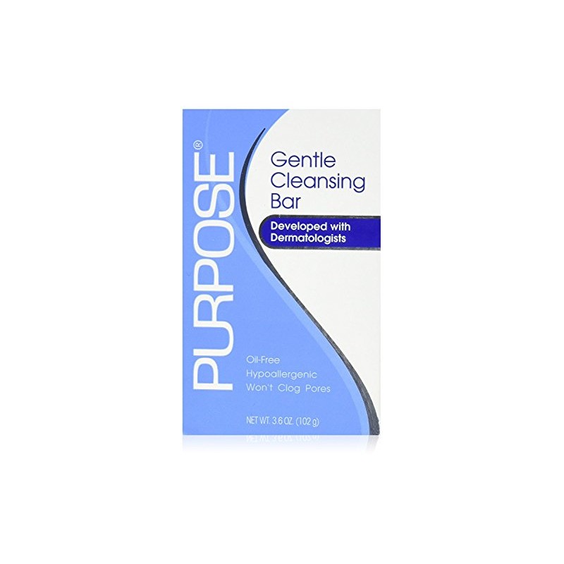 Purpose Johnson and Johnson Gentle Skin Cleansing Bar Soap, 3.6