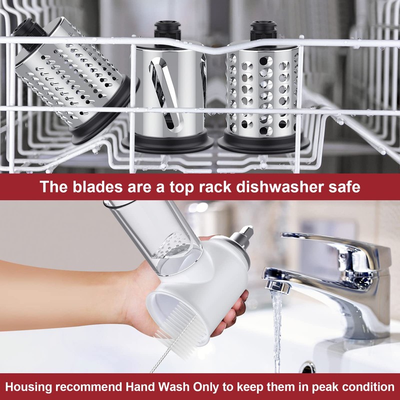 Slicer Shredder Attachment for KitchenAid Stand Mixers, Vegetable Cheese Grater