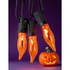 Halloween Orange Flicker Flame Light Bulbs, C18 Incandescent Replacement, 1