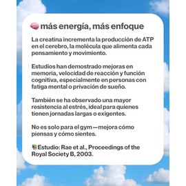 Aura Gomitas Creatina Monohidratada Veganas 120 Piezas Hombres y Mujeres Porción 5gr Sabor Blueberry Sin Azúcar Sin Calorías Más Energía Rápida Recupe