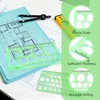 3PCS Circle Template，Plastic Circle Stencils, Geometric Circle Template for Drawing,