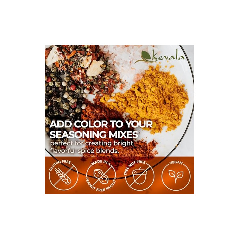 Kevala Cúrcuma Orgánica en Polvo - 454 g, Curcuma en