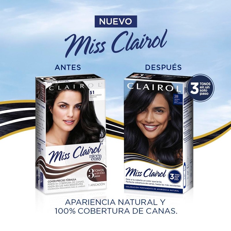 Clairol Miss Clairol Tinte Permanente 28 Negro Azul Brillante