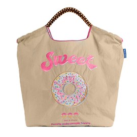 Ball & Chain Genuine Size M SWEET Sweet Shopping Bag Eco Bag (M, SWEET/BEIGE), SWEET / BEIGE