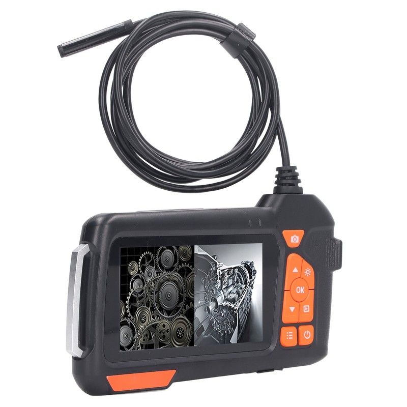 4.5in Industrial Endoscope Digital Display Waterproof Photo Record 1080P 8mm