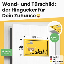 DankeDir! Empty Toilet Roll - Sign 30 x 20 cm - Toilet Sign Funny Toilet Sign Toilet Sign for Hanging Toilet Sign - Wall Men's Decorative Door Sign Guest Toilet Guest Toilet