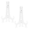 Funzhan 2pcs Clear Acrylic Easels Plastic Plate Stands Holders Fold